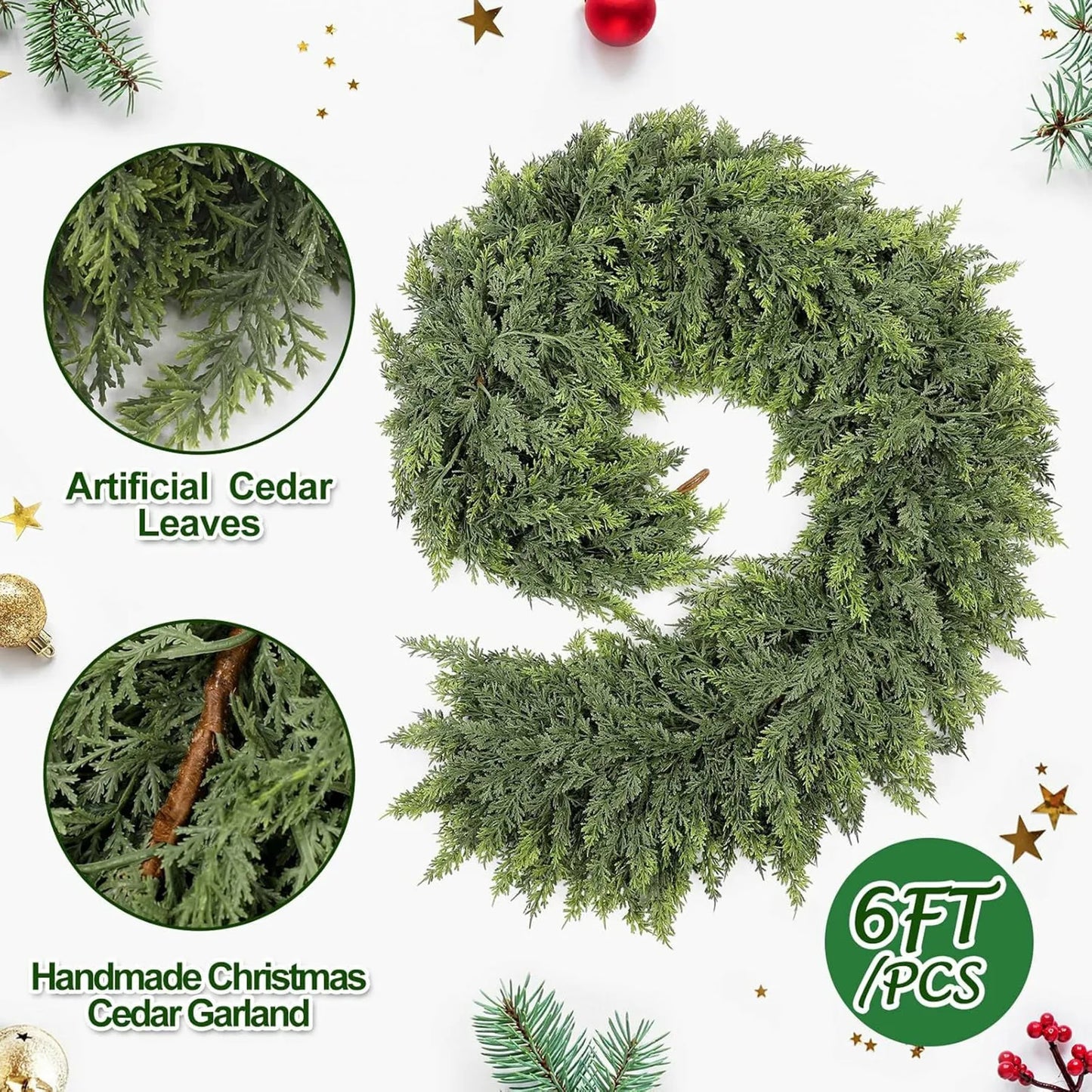 6.6ft Garland Christmas Decoration