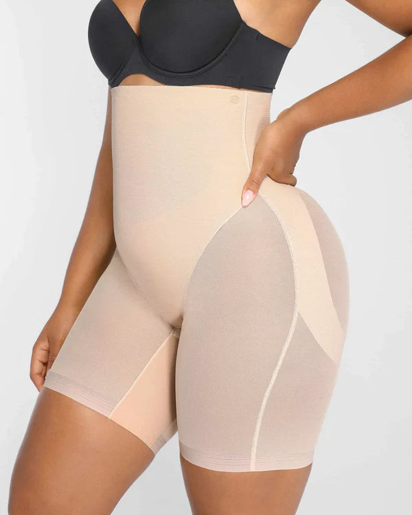 High Waist Mid Thigh Shorts