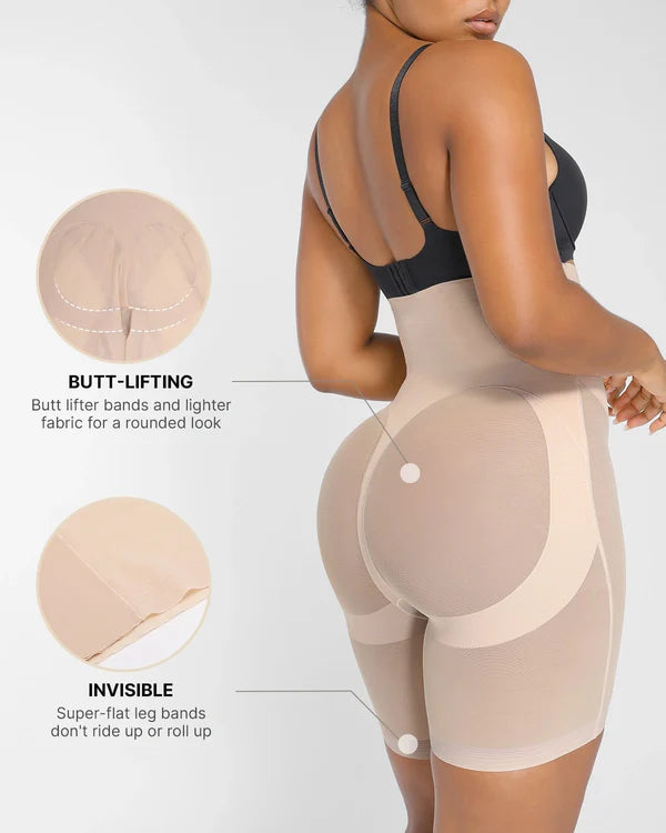 High Waist Mid Thigh Shorts